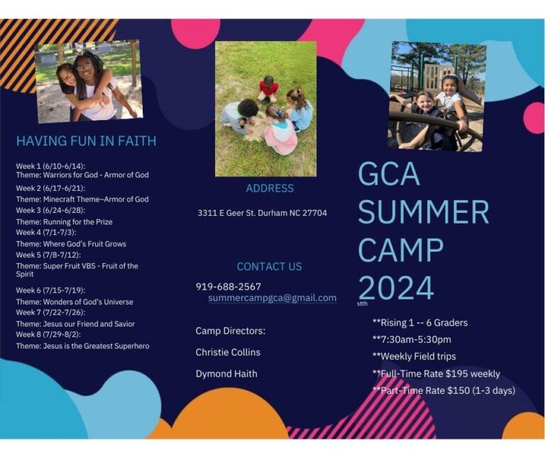 Summer Camp 2024 Gorman Christian Academy